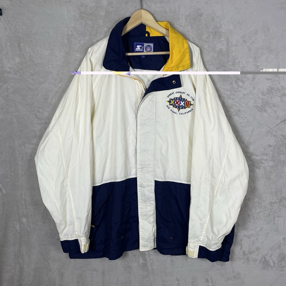 Vtg 1998 Starter Super Bowl Jacket Mens 2XL San Diego California XXXII 32 Sports